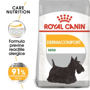 Royal Canin Mini Dermacomfort, hrana uscata caine, prevenirea iritatiilor pielii, 3KG - Img 1