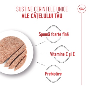Royal Canin Starter Mousse, mama si puiul, hrana umeda caine (textura spumoasa), 195G - Img 6