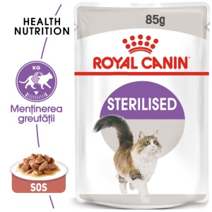 Royal Canin Sterilised Adult hrana umeda pisica sterilizata (in sos), 12 x 85G - Img 8