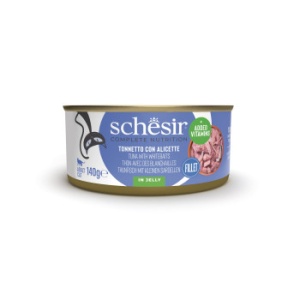 Schesir conserva Ton si Ansoa in jeleu, hrana umeda pisici, 140G