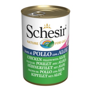 Schesir Kitten cu Pui si Aloe, hrana umeda pisici, 140G