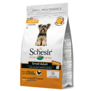 Schesir Small Adult Monoprotein cu Pui, hrana uscata caine, 800G