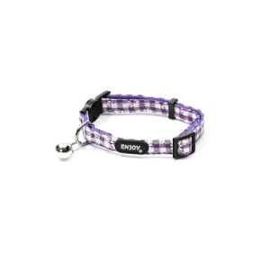 Zgarda din bumbac pentru pisici Enjoy S, 21-32 cm