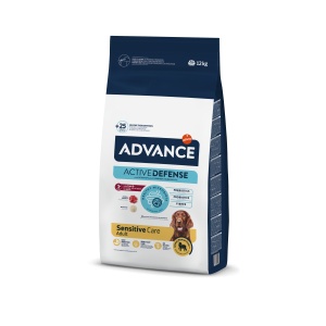 Advance Dog Adult Sensitive Miel și orez, hrana uscata caini, 12KG