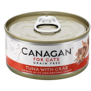 Canagan Cat Ton si Crab, hrana umeda pisici, 75G