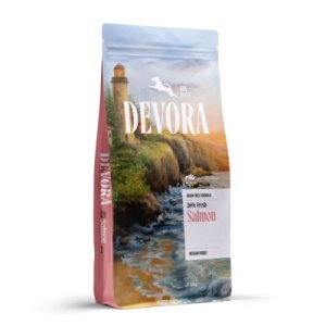 Devora Adult All Sizes Grain Free Monoprotein Somon, hrana uscata pentru caini , 12KG
