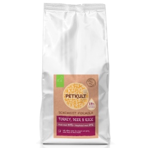 Petkult Adult Mini Curcan , Caprioara si Orez, Hrana semi-umeda caini, 1.5KG