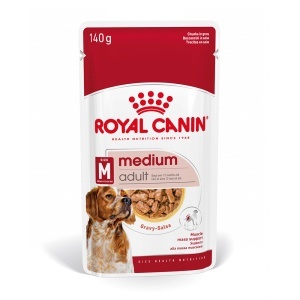Royal Canin Medium Adult, hrana umeda caine (in sos), 10 x 140G