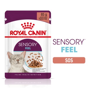 Royal Canin Sensory Feel, hrana umeda pisici, stimularea simtului tactil (in sos), 12 x 85G