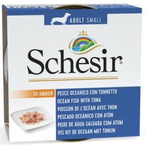 Schesir Adult Small Peste oceanic si Ton, hrana umeda caini, 85G
