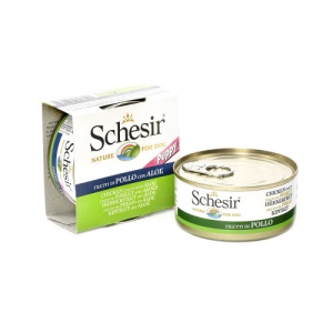Schesir Junior cu pui si aloe, hrana umeda caini, 150G