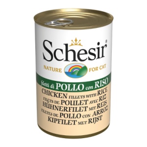 Schesir Pui si Orez, hrana umeda pisici, 140G