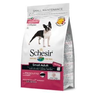 Schesir Small Adult Monoprotein cu sunca, hrana uscata caini, 800G