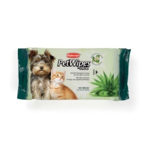Servetele umede pentru caini si pisici Padovan cu aloe, 40Buc