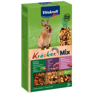 Vitakraft Baton Kracker Trio Mix, suplimente iepuri, 168G