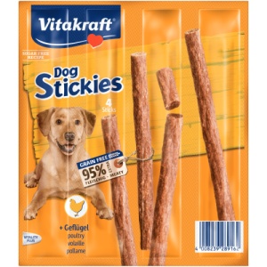 Vitakraft Dog Stickies cu Pasare, recompense caini, 4buc/44G