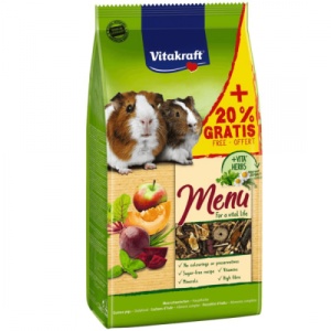 Vitakraft Premium Menu, hrana porcusori de guineea, 1kg+20% Gratis