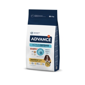 Advance Dog Adult Sensitive Somon și orez, hrana uscata caini, 12KG