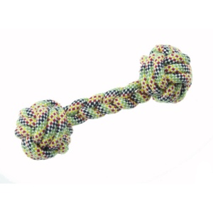 Jucarie pentru caini gantera din sfoara Enjoy, 20 cm
