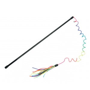 Jucarie pentru pisici Beeztees Undita curcubeu, 70 cm PP430410