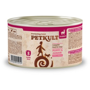 Petkult Mini Junior Iepure, hrana umeda caini, 185G