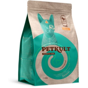 Petkult Probiotic Care Exigent Fresh Curcan, hrana uscata pisici, 400G