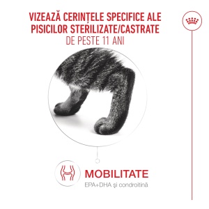 Royal Canin Ageing Sterilised 11 +, hrana uscata pentru pisici senioare sterilizate, 400G - Img 11