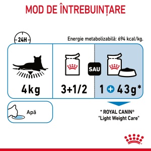 Royal Canin Light Weight Care Adult, hrana umeda pisica, limitarea cresterii in greutate (in sos), 12 x 85G - Img 8