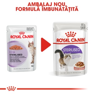 Royal Canin Sterilised Adult hrana umeda pisica sterilizata (in sos), 12 x 85G - Img 2