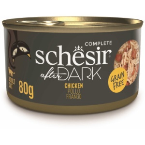 Schesir After Dark Conserva, Supa cu Pui, hrana umeda pisici, 80G