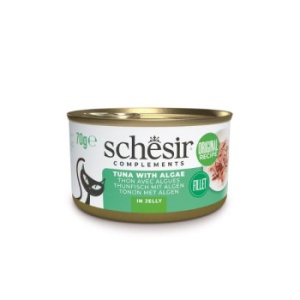 Schesir conserva cu ton si alge in jeleu, hrana umeda pisici, 70G