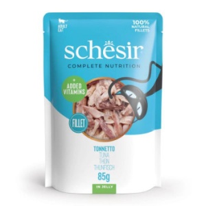 Schesir plic cu ton in jeleu, hrana umeda pisici, 85G