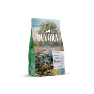 Devora Kitten Grain Free Curcan, Pui si Rata, hrana uscata pentru pisici, 400G
