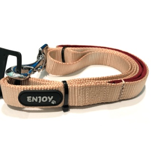 Lesa bej pentru caini din nylon si neopren Enjoy, 2.0x120 cm