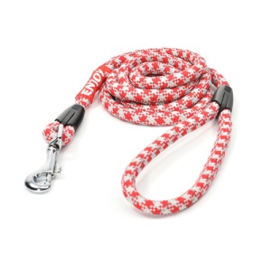 Lesa rosie sport reflectorizanta pentru caini Enjoy, 1.0x170 cm