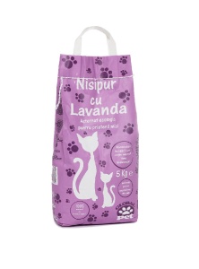 Nisipur Lavanda, nisip igienic pisici, 5KG