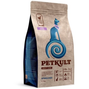 Petkult Adult Care Sterilized Rata, hrana uscata pisici, 2KG