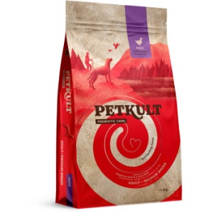 Petkult Probiotics Adult Talie Medie Rata, hrana uscata caini, 8KG