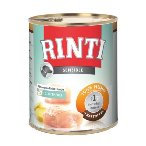 Rinti Sensible cu Pui si Cartof, hrana umeda caini, 800G