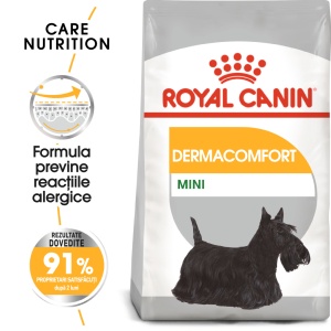 Royal Canin Mini Dermacomfort, hrana uscata caine, prevenirea iritatiilor pielii, 1KG