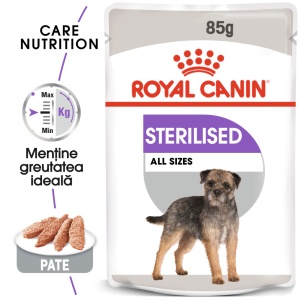 Royal Canin Sterilised Adult, hrana umeda caine sterilizat (pate), 12 x 85G - Img 8