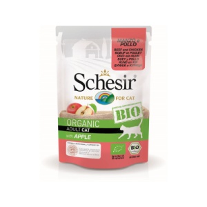 Schesir Bio cu Vita, Pui si Mar, hrana umeda pisici, 85G