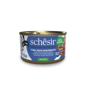 Schesir conserva Ton si Ansoa in jeleu, hrana umeda pisici, 85G