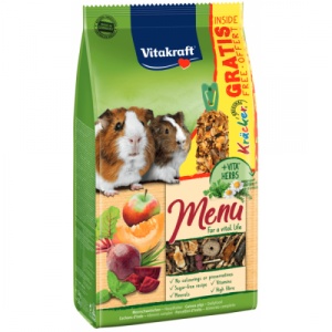 Vitakraft Promo Menu G. Pig, hrana porcusori de guineea, 1kg + Baton 56g Gratis
