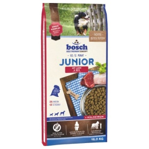 Bosch Junior cu Miel si Orez, hrana uscata caini, 15KG