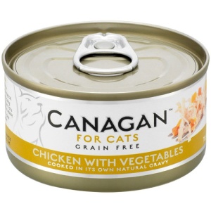 Canagan Cat Pui si Legume, hrana umeda pisici, 75G
