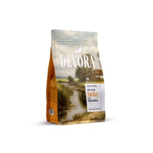 Devora Adult Grain Free Curcan, Pui si Rata, hrana uscata pisici , 400G