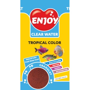 Hrana pentru Pesti Enjoy Tropical Color Granule, 250ML