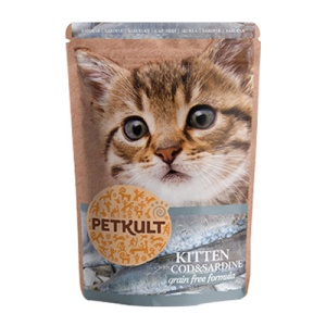 Petkult Junior Cod si Sardine, hrana umeda pisici, 100 g