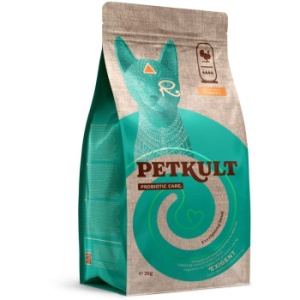 Petkult Probiotic Care Exigent Fresh Curcan, hrana uscata pisici, 2KG